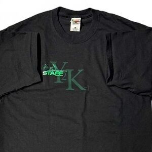 VINTAGE CYBERPUNK Y2k 1999 TRANSITION TAIWAN BLACK TEE LARGE